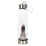 Amethyst Calming Glass Water Bottle