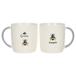 Queen Bee and Bee Keeper Mug Set