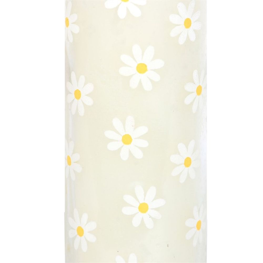 White Daisy Tube Candle